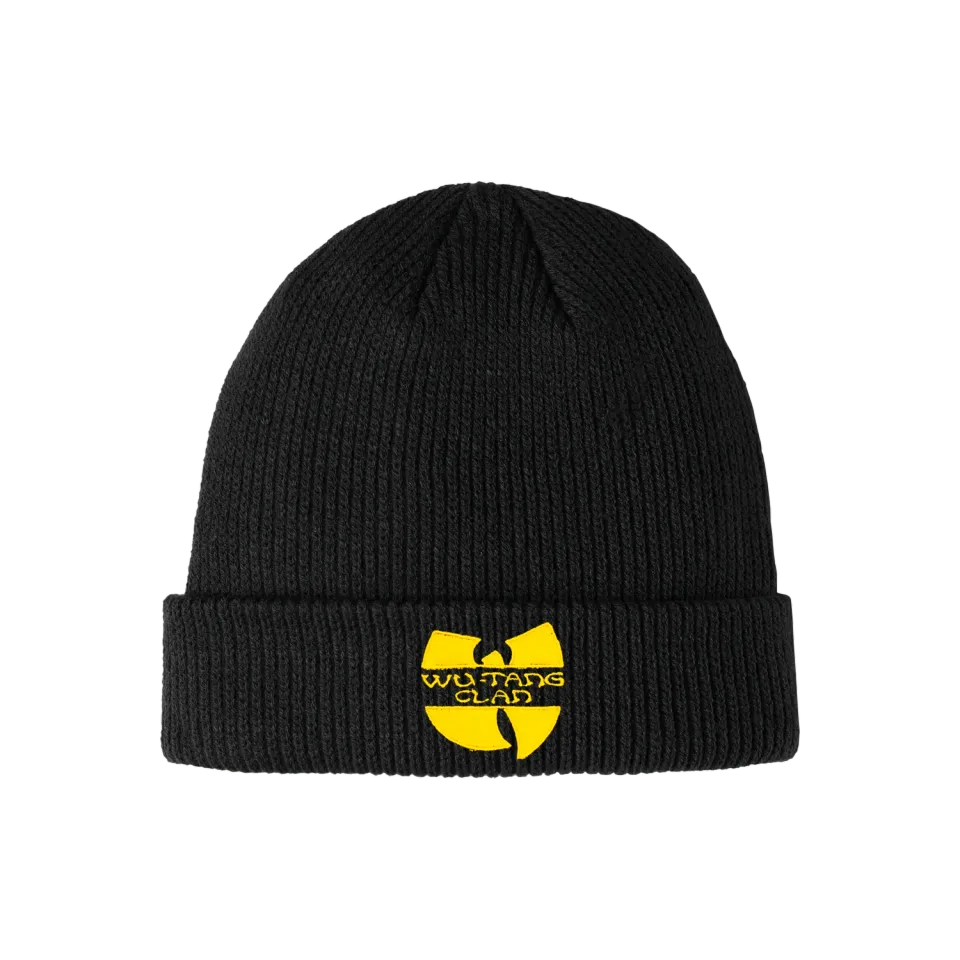 Wu-Tang Classic Beanie Mütze schwarz Stick-Logo