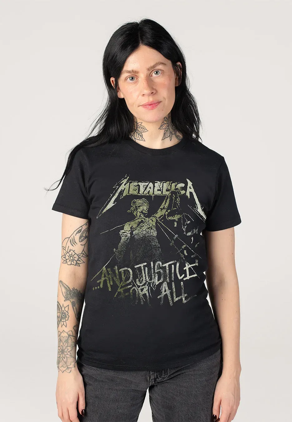 Impericon Justice Vintage T-Shirt schwarz Thrash Metal