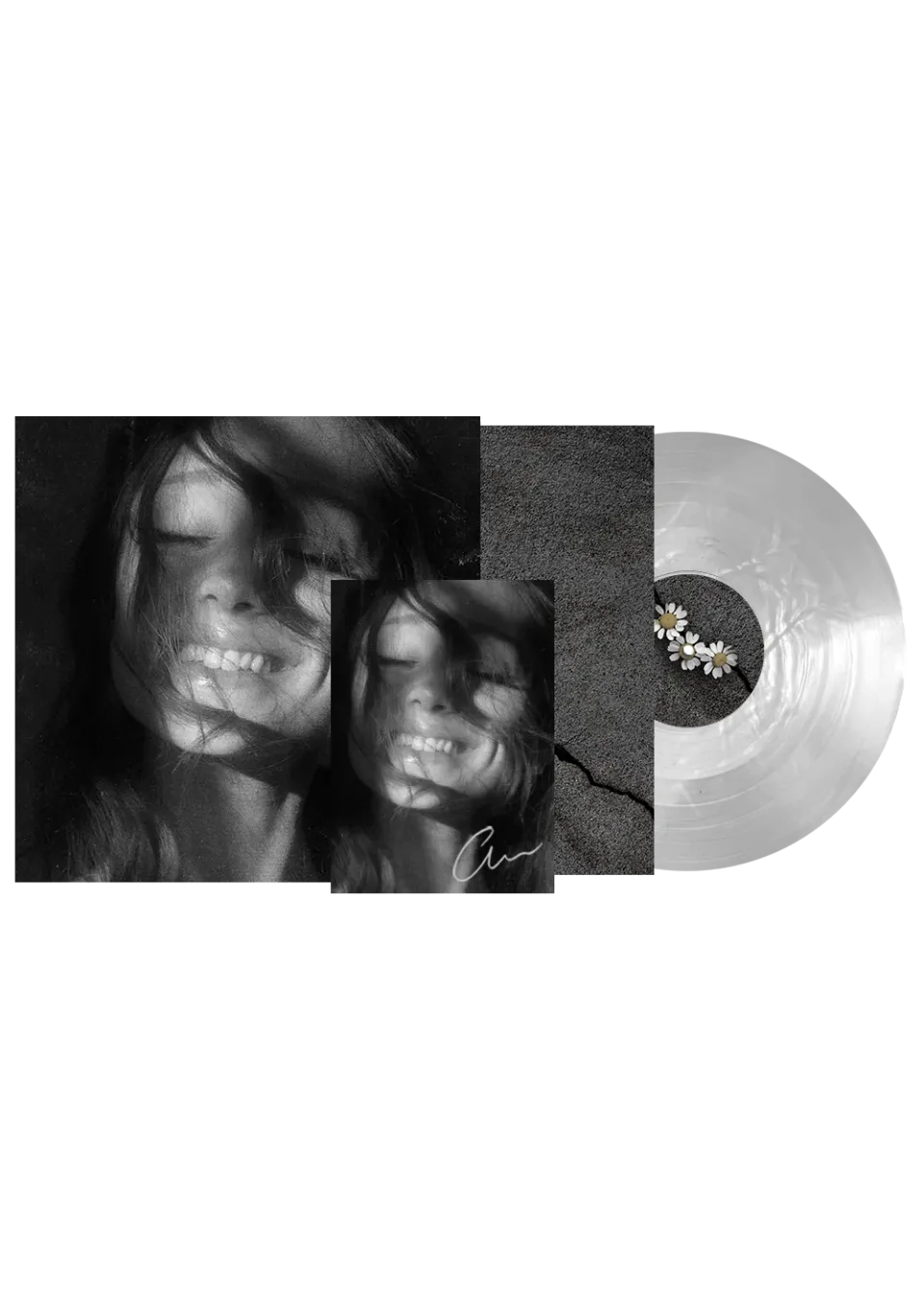 Ariana Grande Petal LP translucent white Vinyl signiert