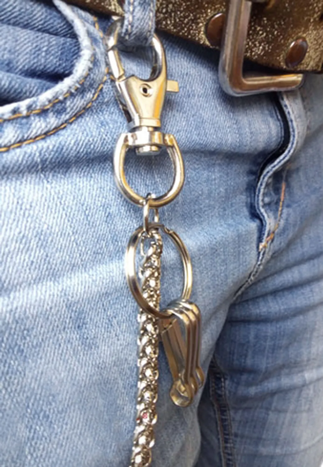Impericon Metal Braid Wallet Chain grau