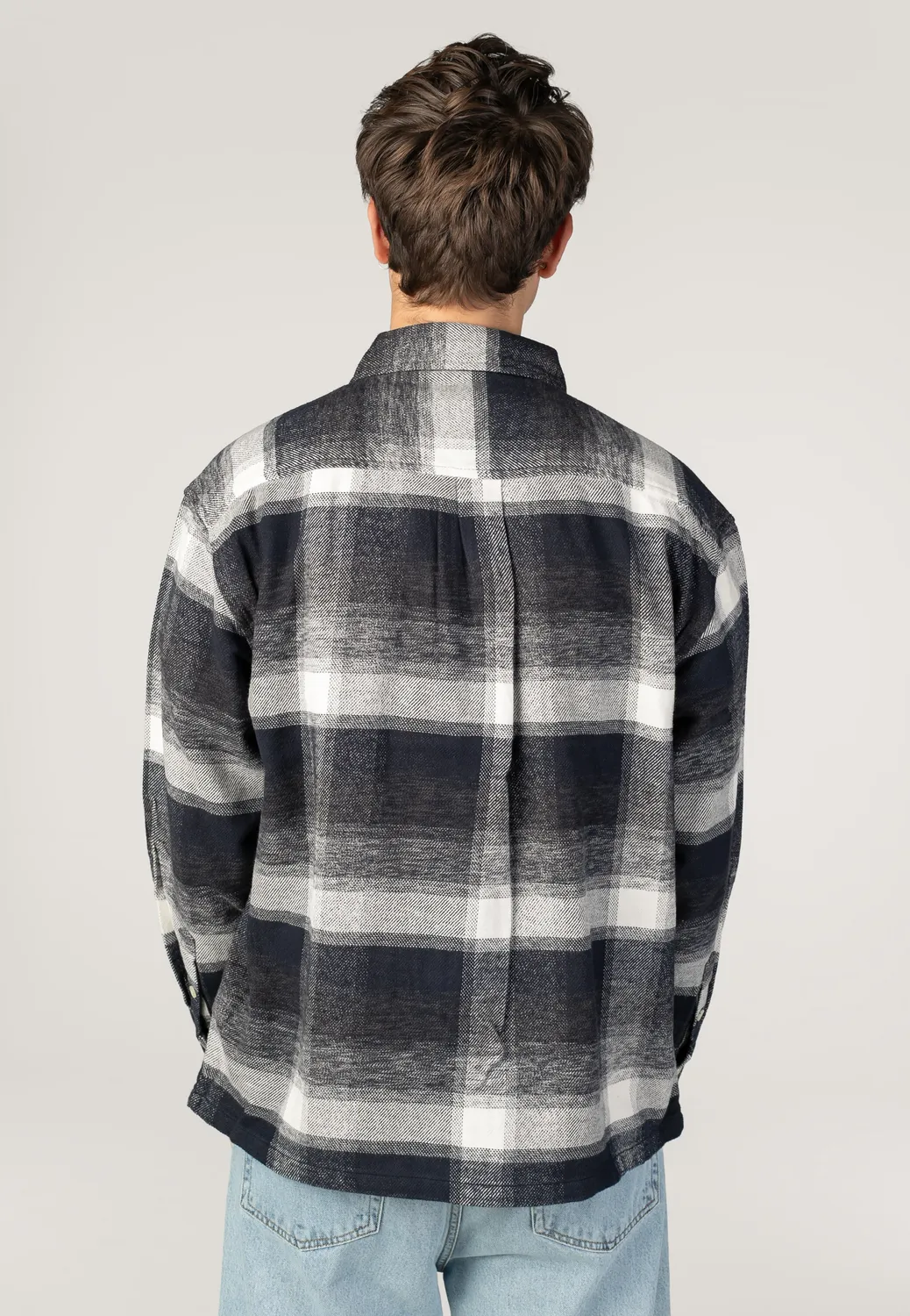 Impericon Esterson Check Hemd navy Baumwolle