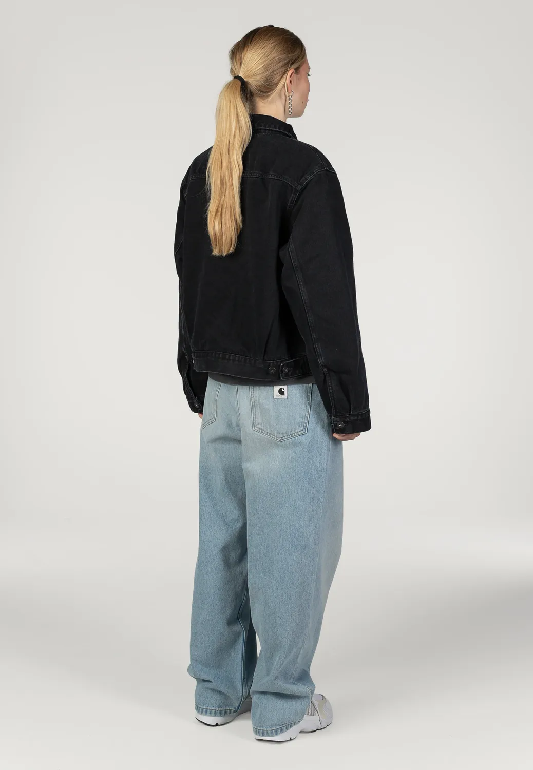 Impericon Belmar Stone Washed Black Jacke Damen