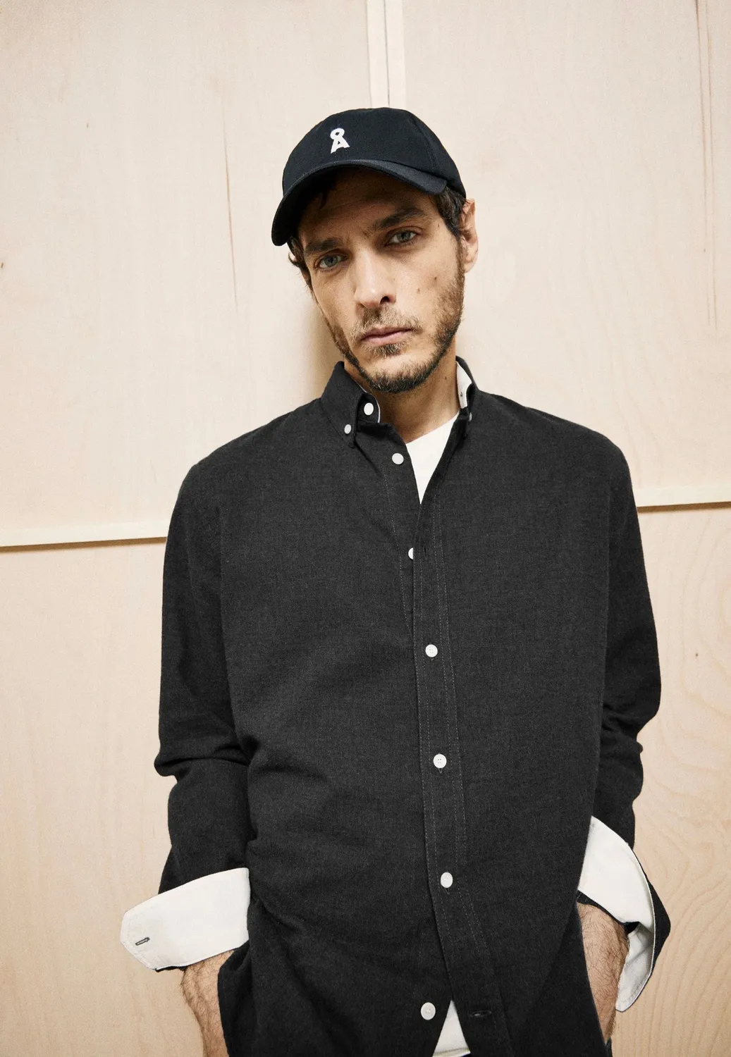 Impericon Araamo Flannel Hemd Anthrazit Melange vegan