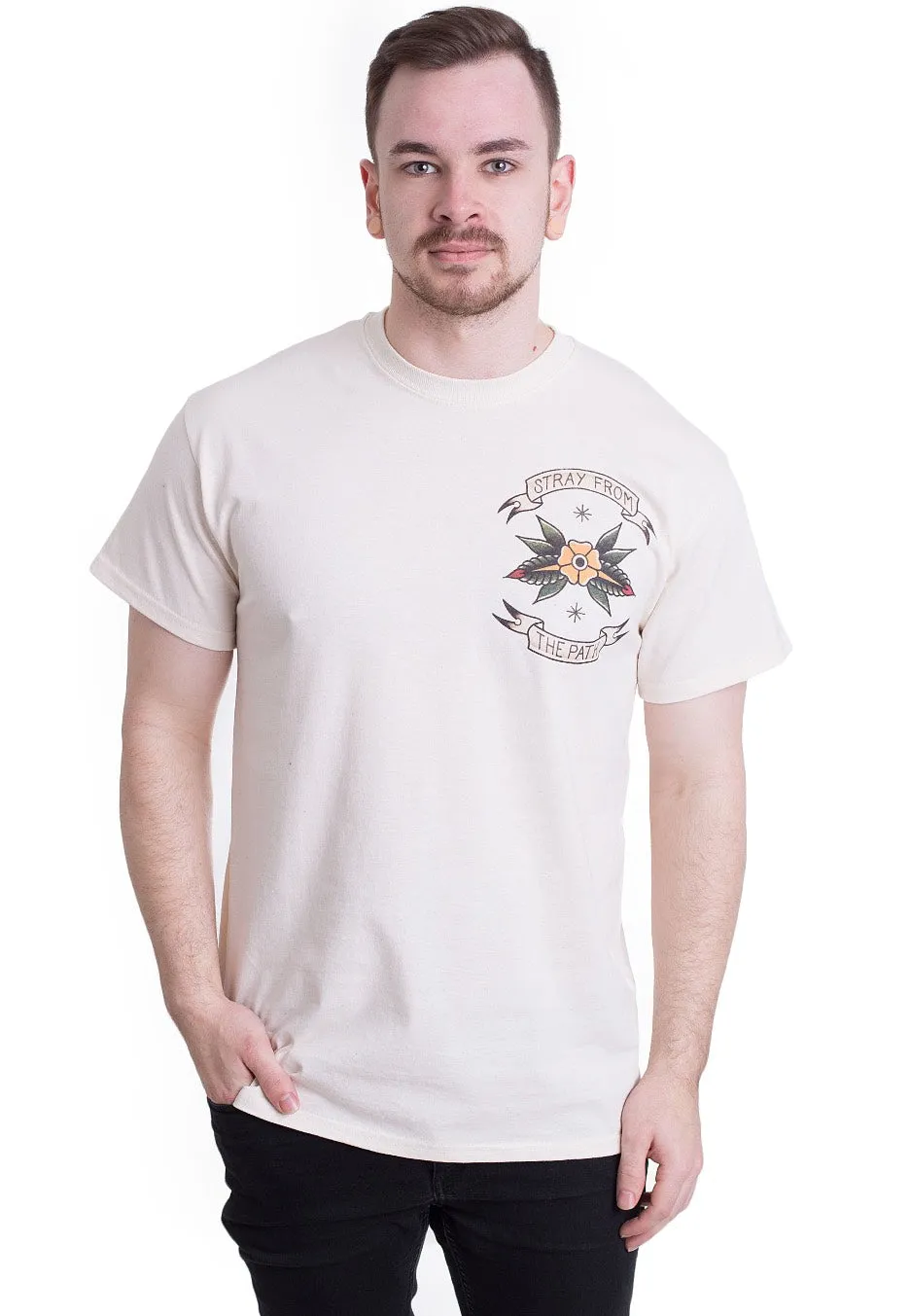 Impericon Tattoo Lighthouse Natural T-Shirt beige
