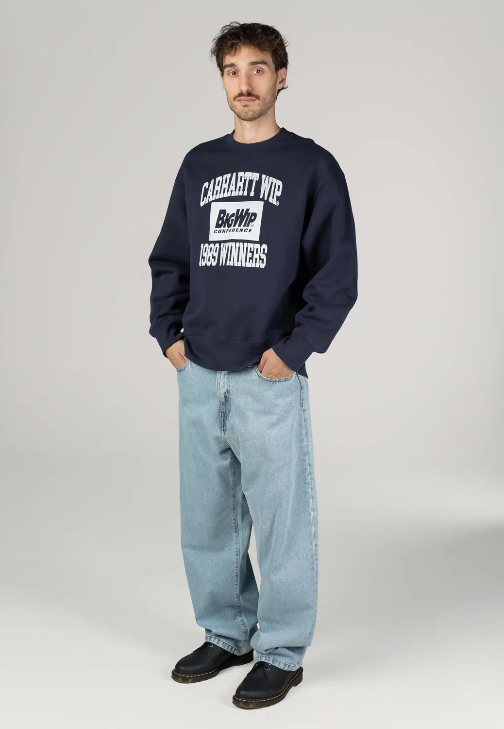 Impericon 1989 Winners Heavy Stone Wash Sweater navy Stone Wash