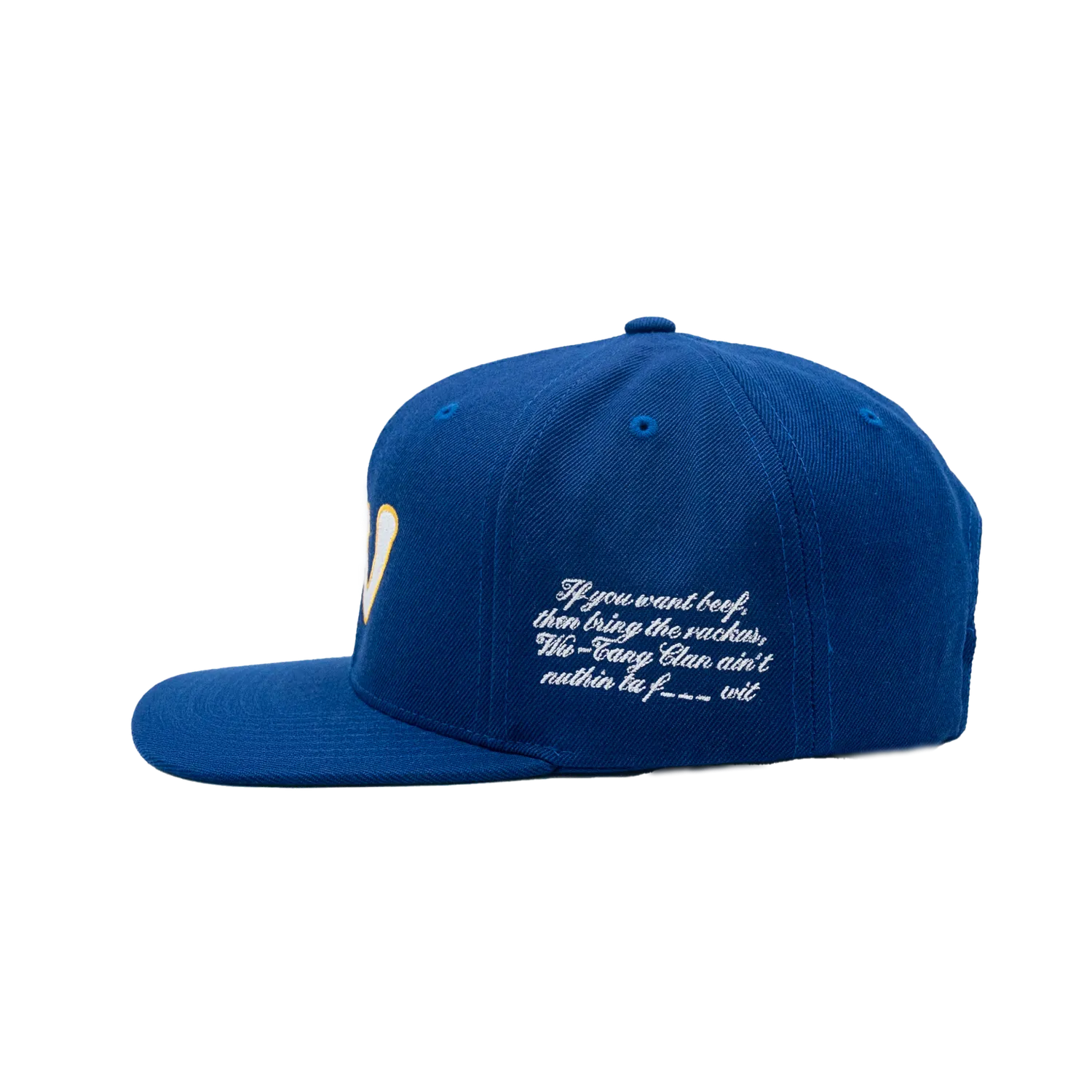 Wu-Tang Nuthin to F Wit Cap Snapback Schwarz Acryl Wolle