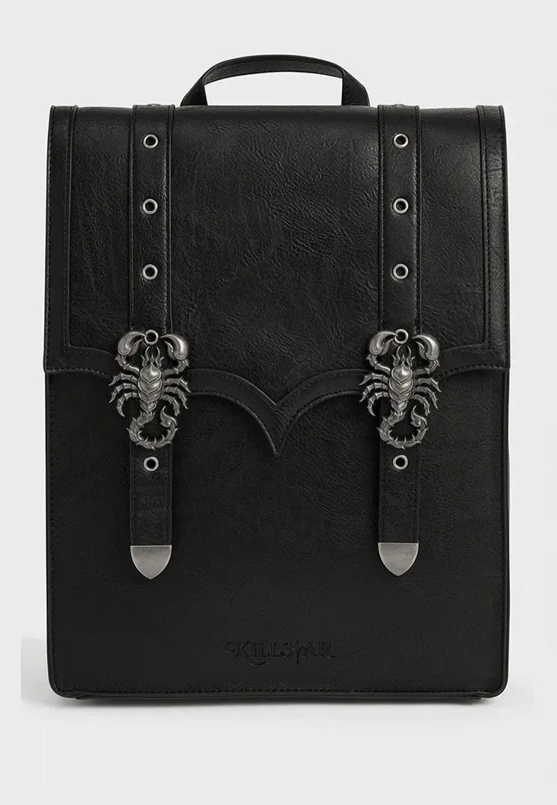 Impericon Scorpio's Curse Black Rucksack Kunstleder
