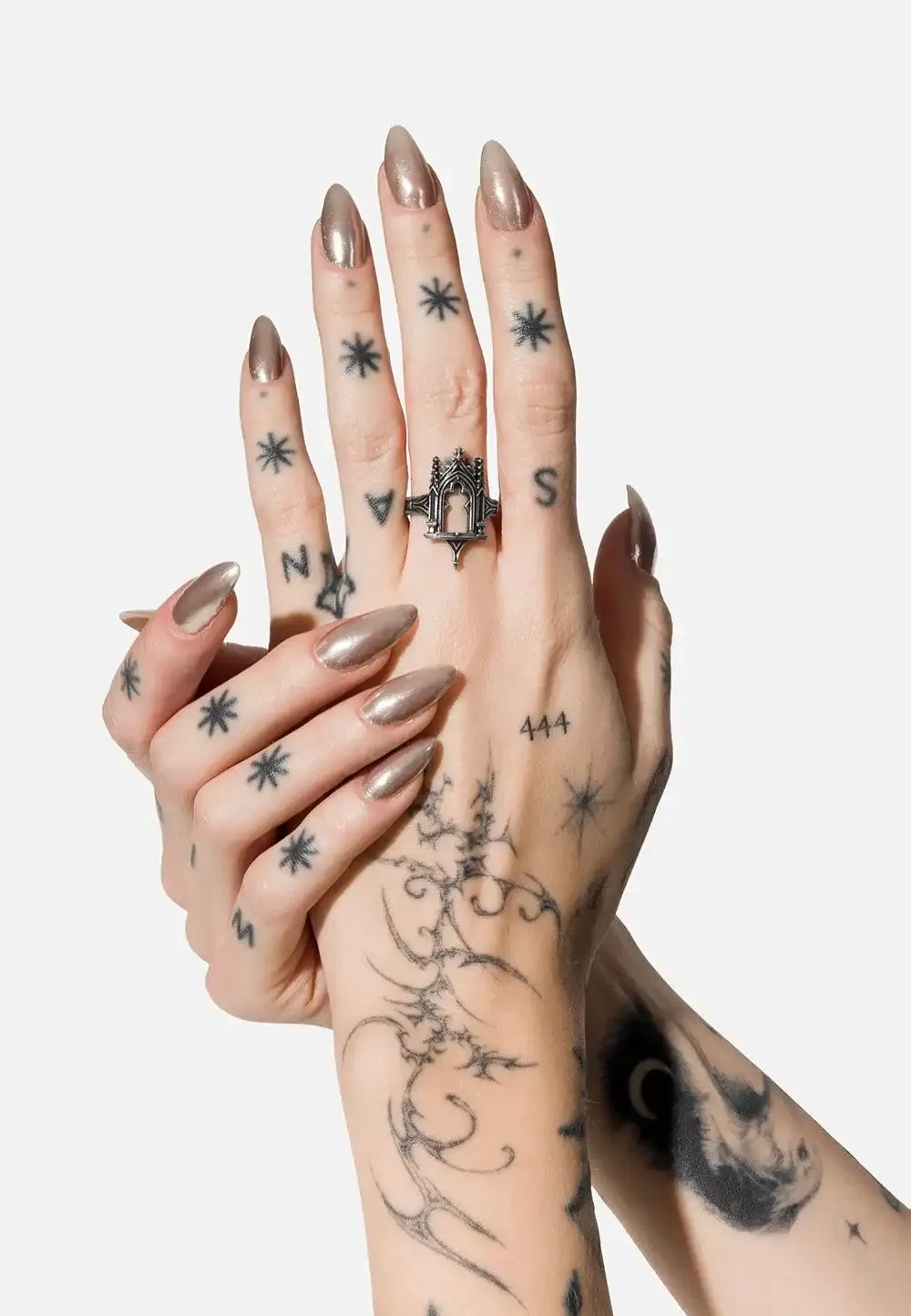 Impericon Sancta Lux Silver Ring silber Metalllegierung