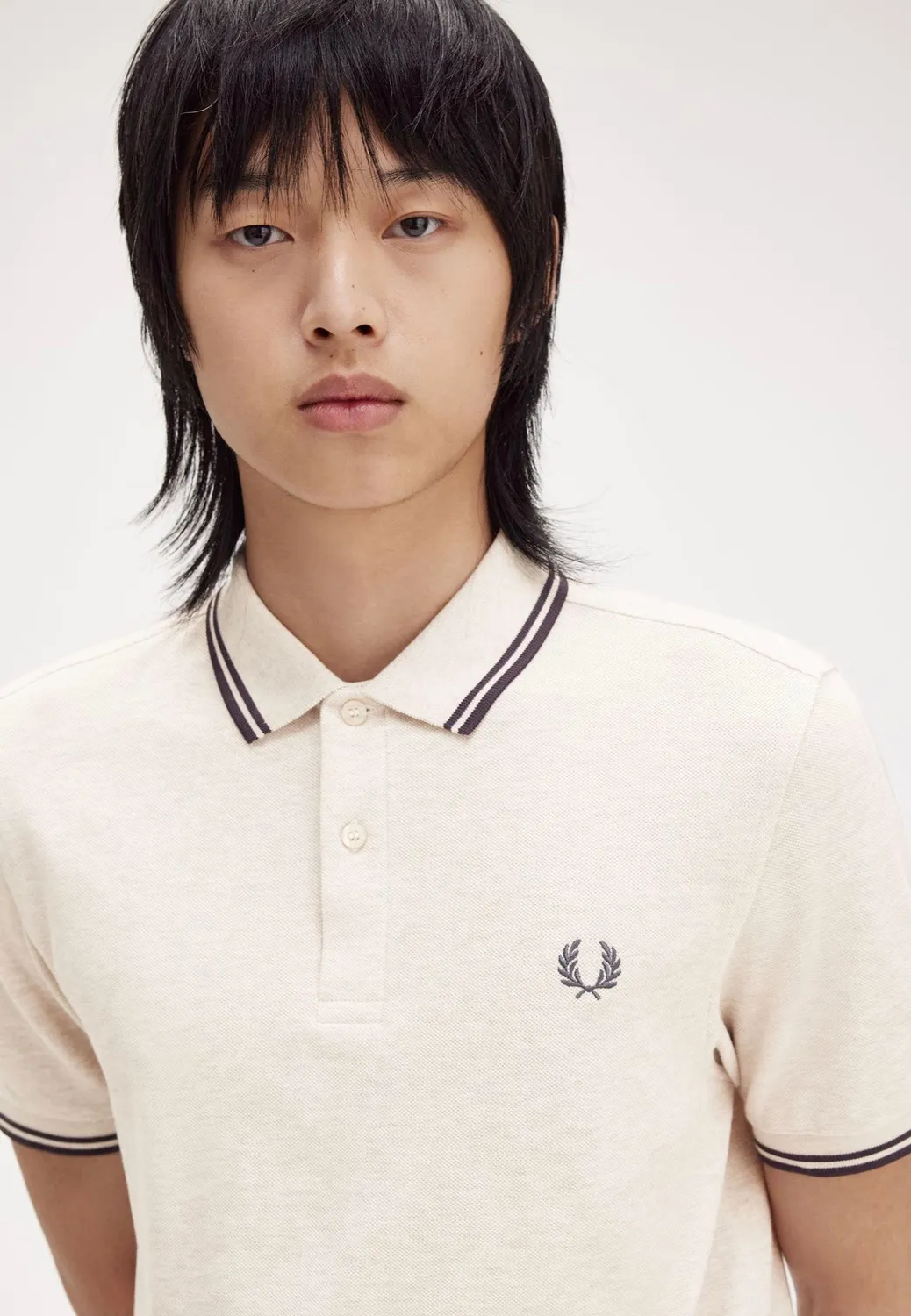 Impericon Twin Tipped Porridge Marl Polo Beige Baumwolle