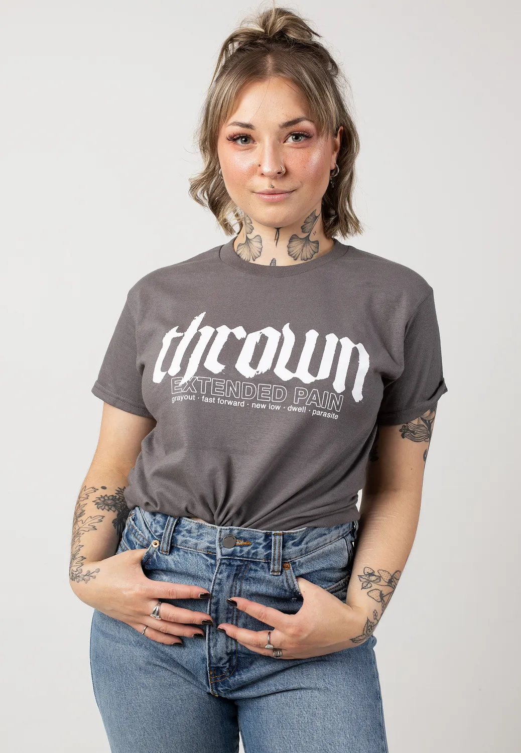 Impericon Extended Pain Charcoal T-Shirt grau Jersey