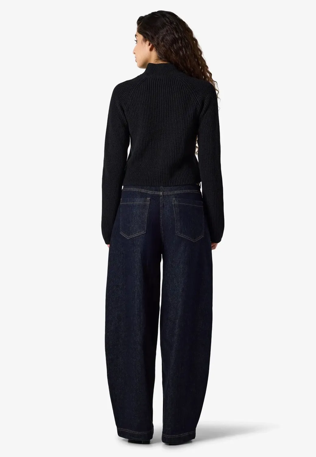 Impericon Dara Zip Knit Black Cardigan kurz schwarz