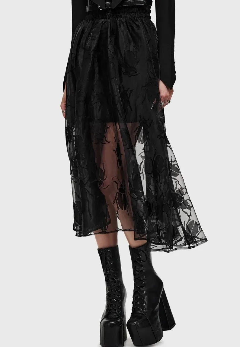 Impericon Insecta Midi Black Mesh Rock schwarz M