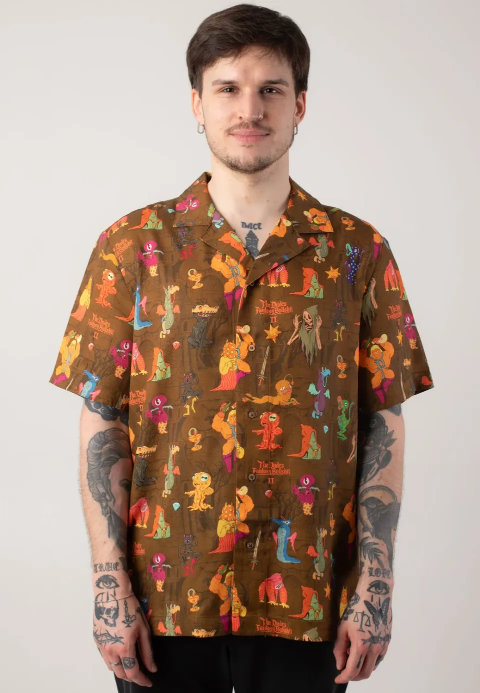 Impericon Citadelic Monsters Hawaiian Hemd bunt