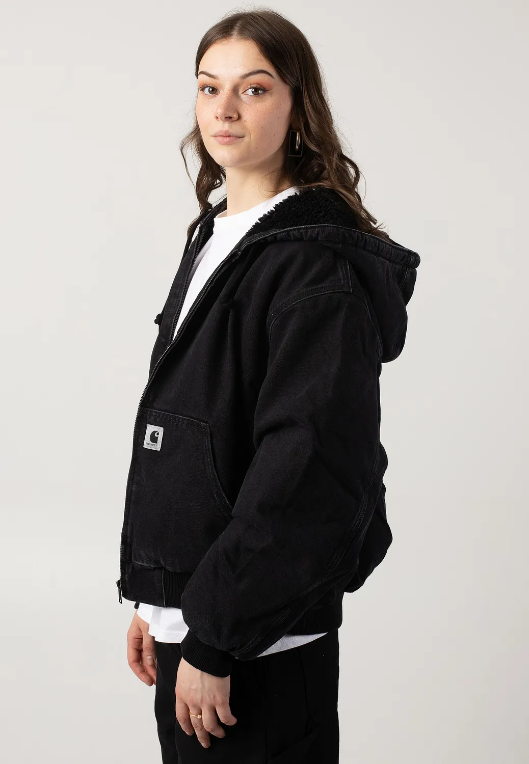 Impericon OG Active Stone Washed Jeansjacke schwarz