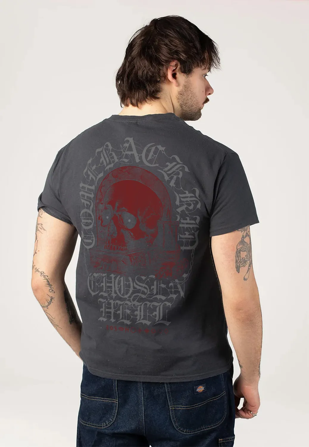 Impericon Book And Candle T-Shirt Charcoal Jersey grau