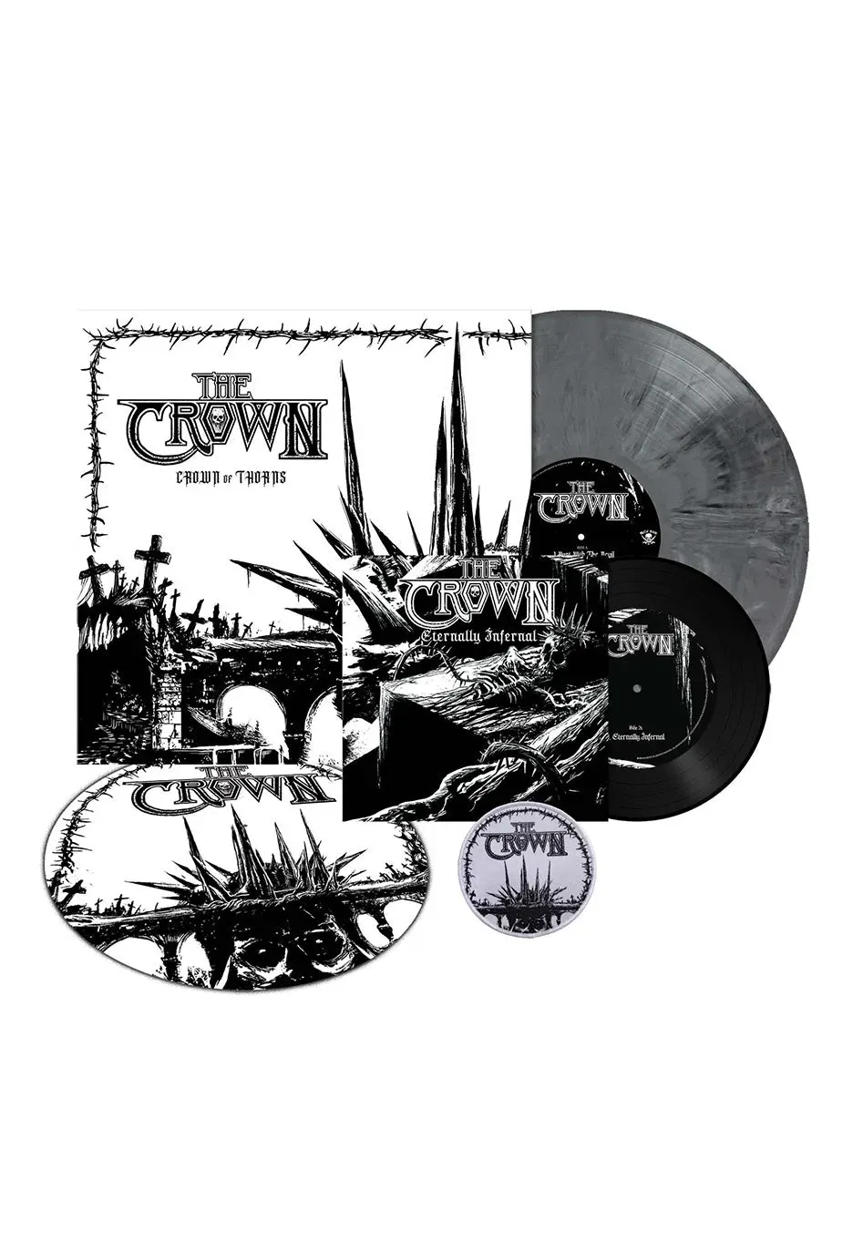 Impericon Crown Of Thorns Marbled Vinyl Iron Grey + 7 Inch