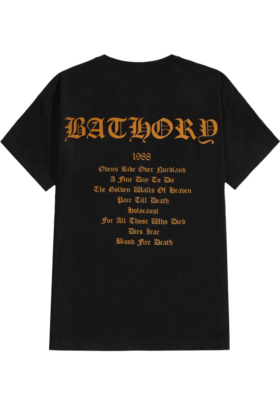 Impericon Blood Fire Death Black T-Shirt Unisex