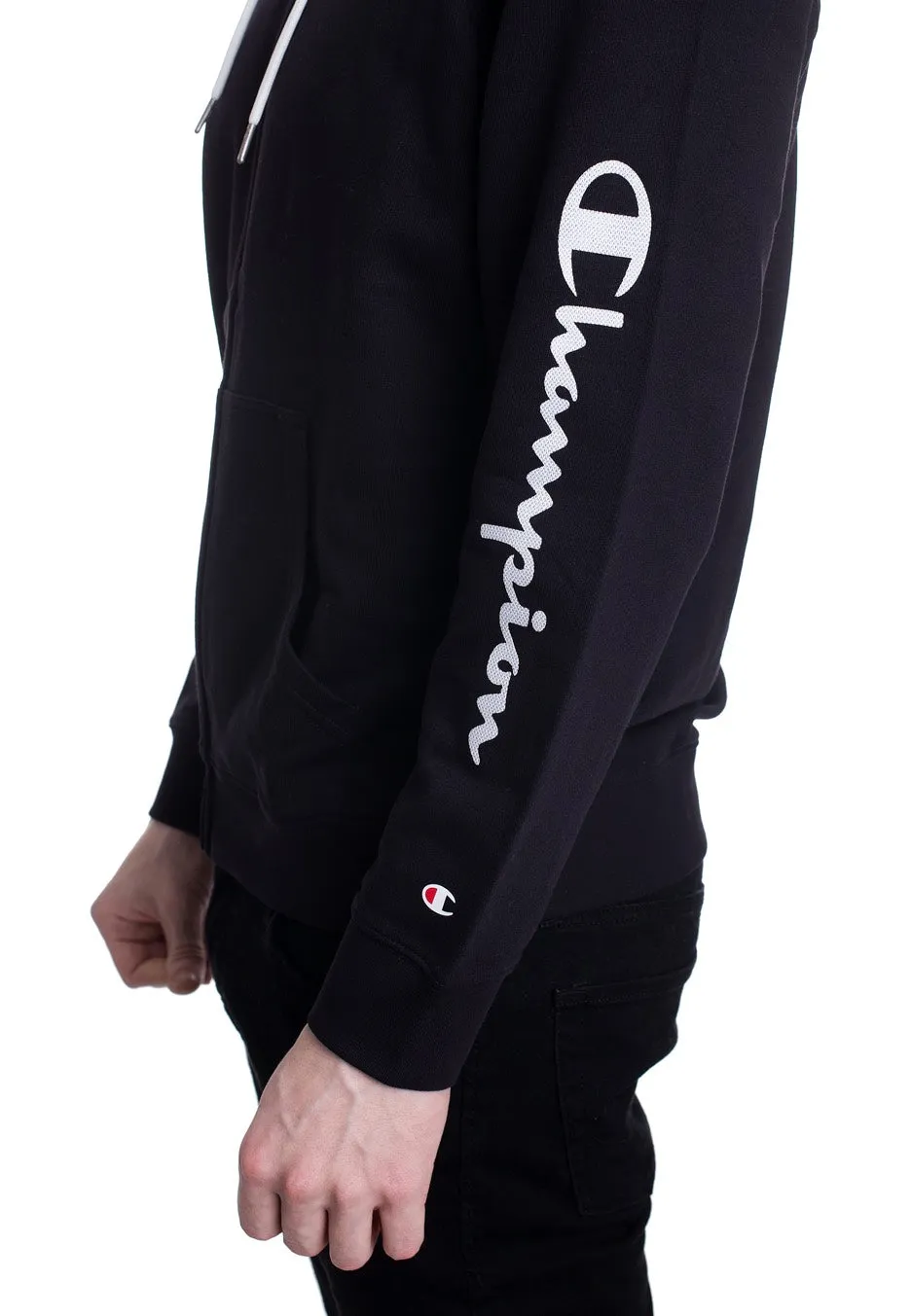 Impericon Hooded Full Zip Black Zipper Schwarz