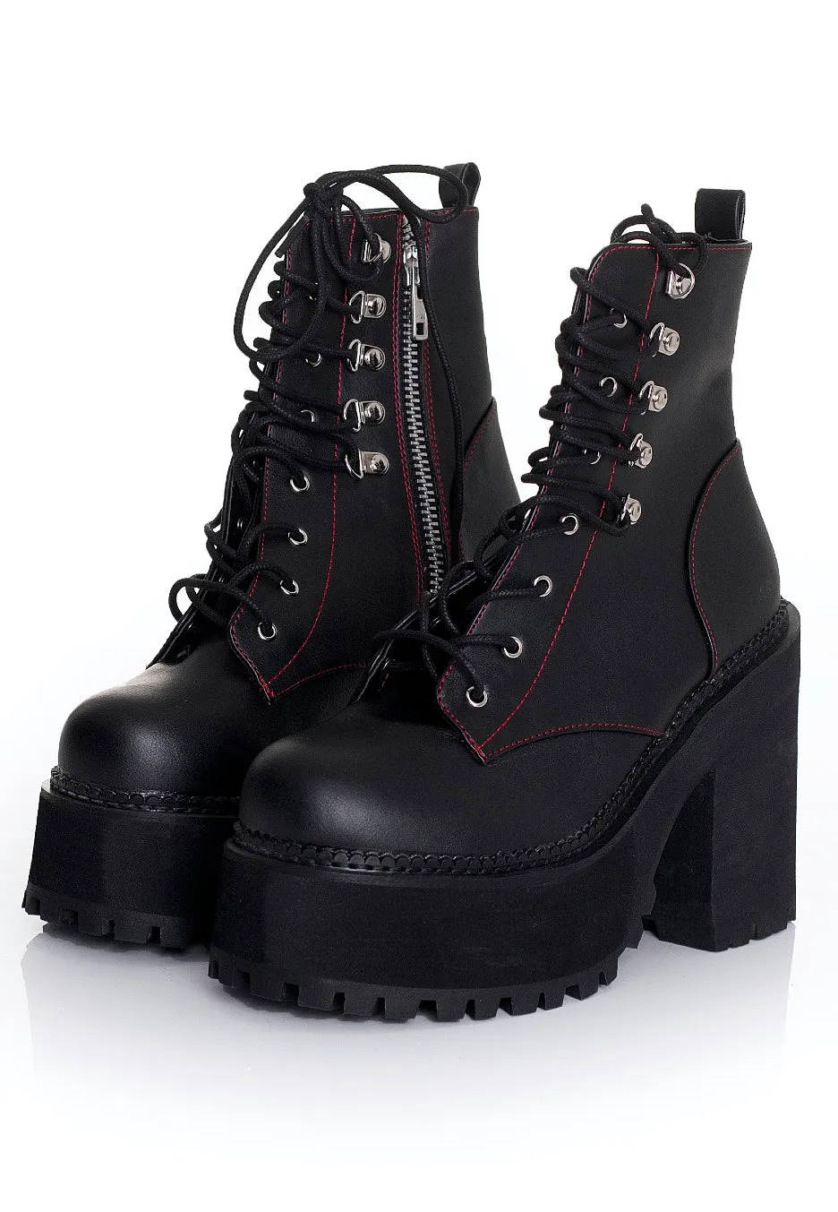 Demonia Assault 100 Boots schwarz vegan US 4-11