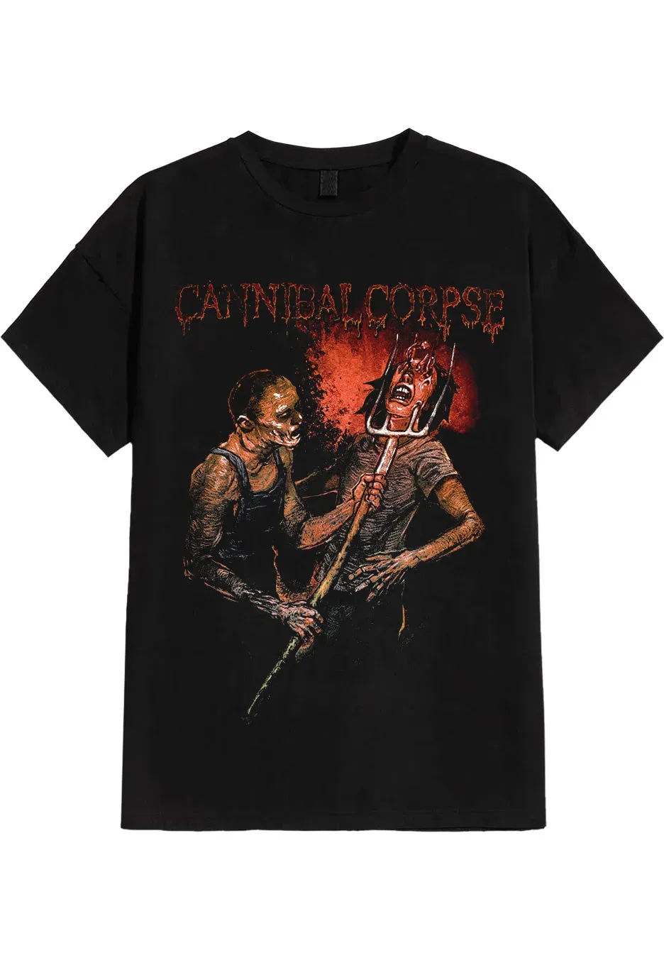 Impericon Pitch Fork Impalement T-Shirt Schwarz Death Metal