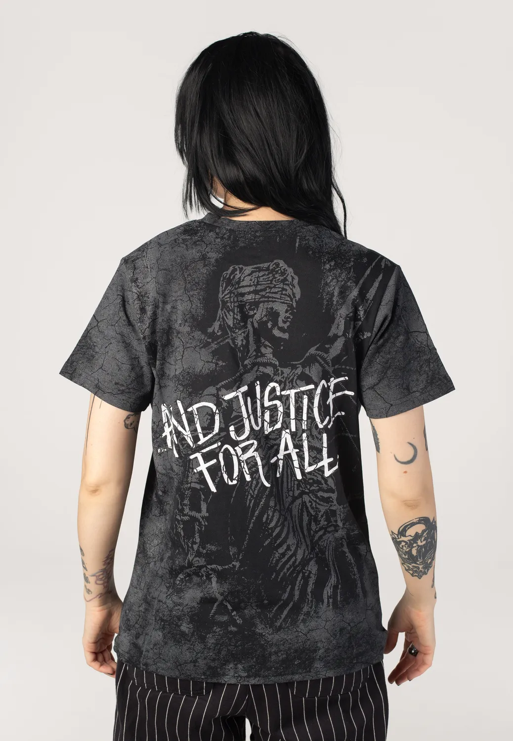 Impericon Justice Washed T-Shirt Schwarz Unisex