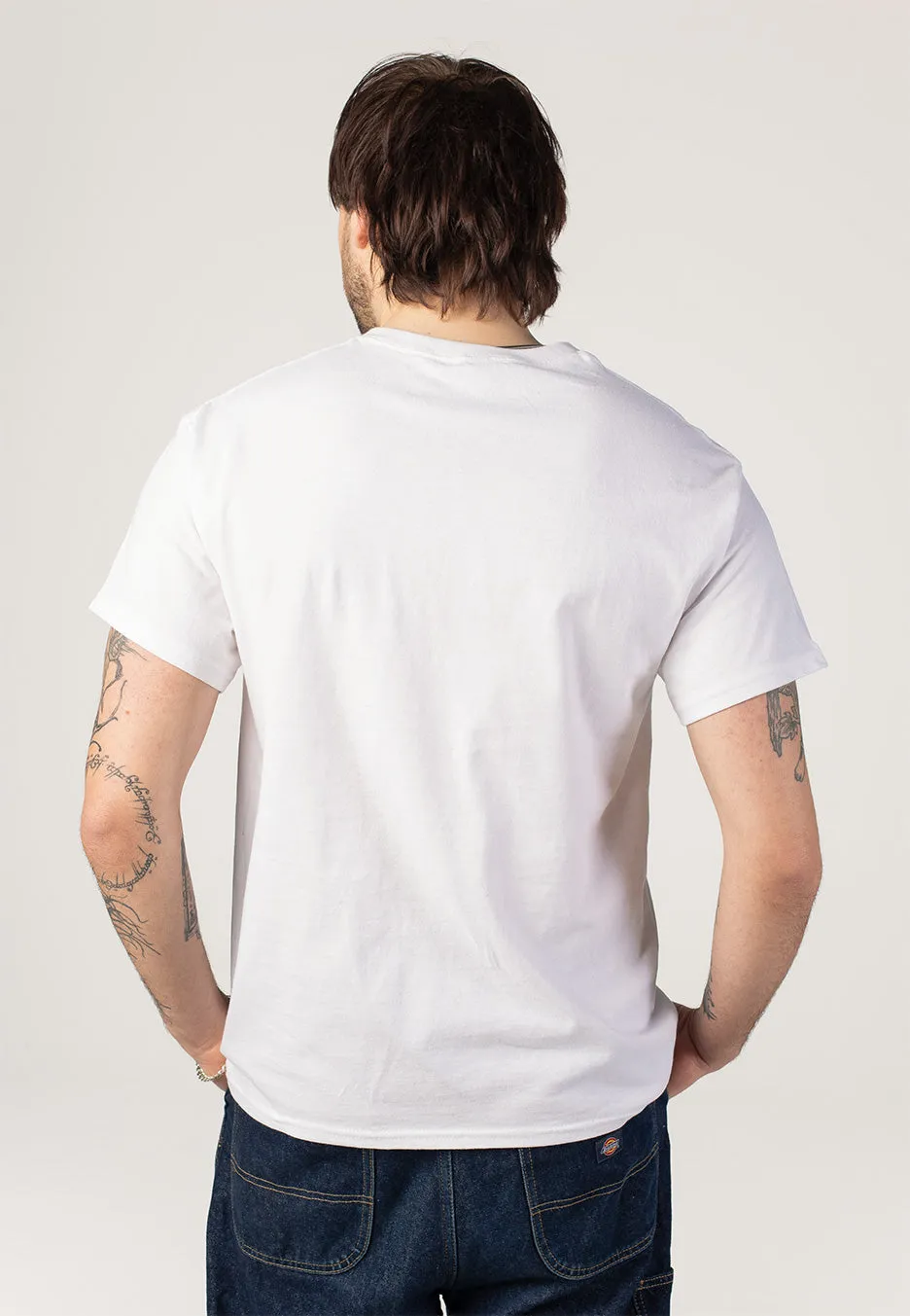Cheshire Cat White T-Shirt Weiß Größe M Unisex