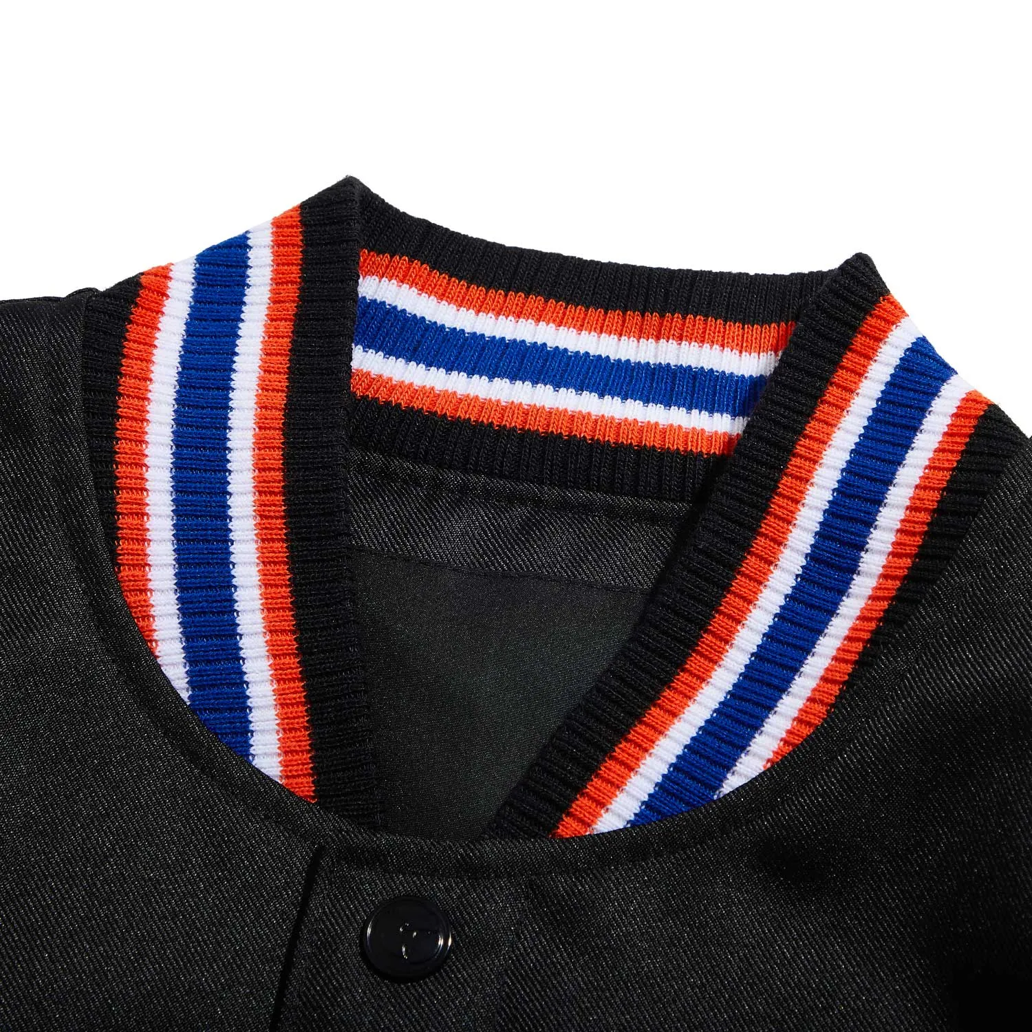 Wu-Tang All-City Jacket Black Orange Collegejacke Poly-Twill