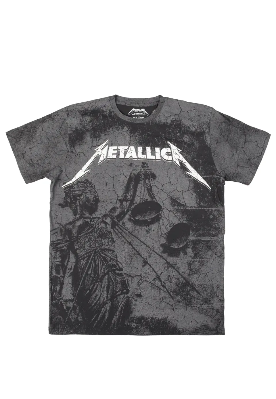 Impericon Justice Washed T-Shirt Schwarz Unisex