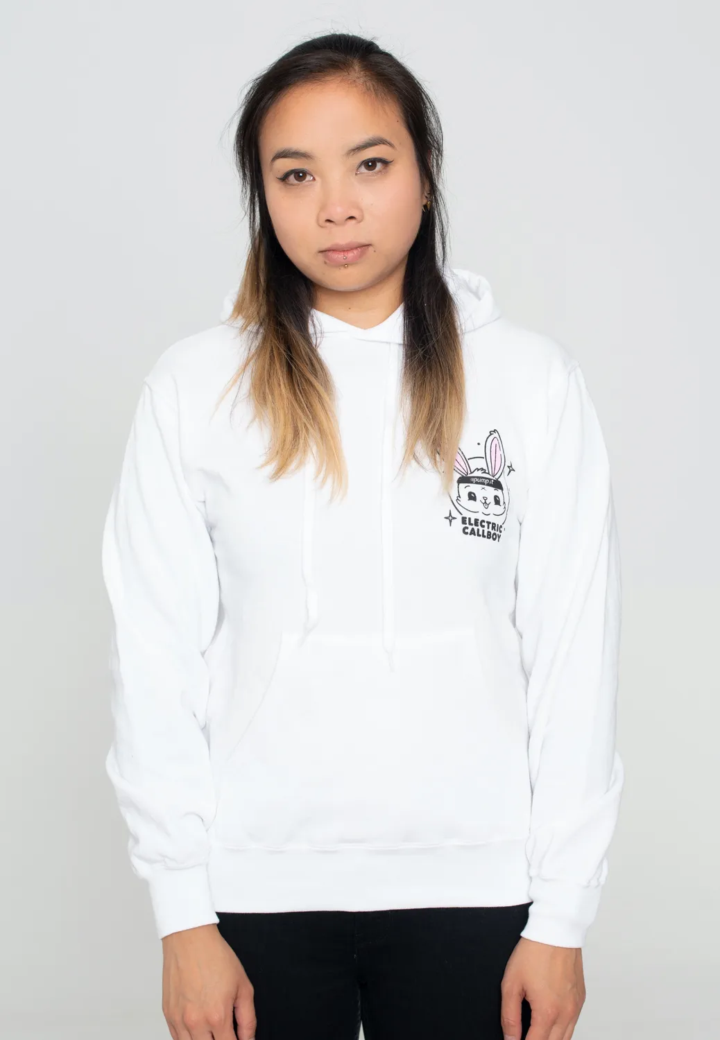 Impericon Pump It Bunny Hoodie weiß Unisex Metalcore