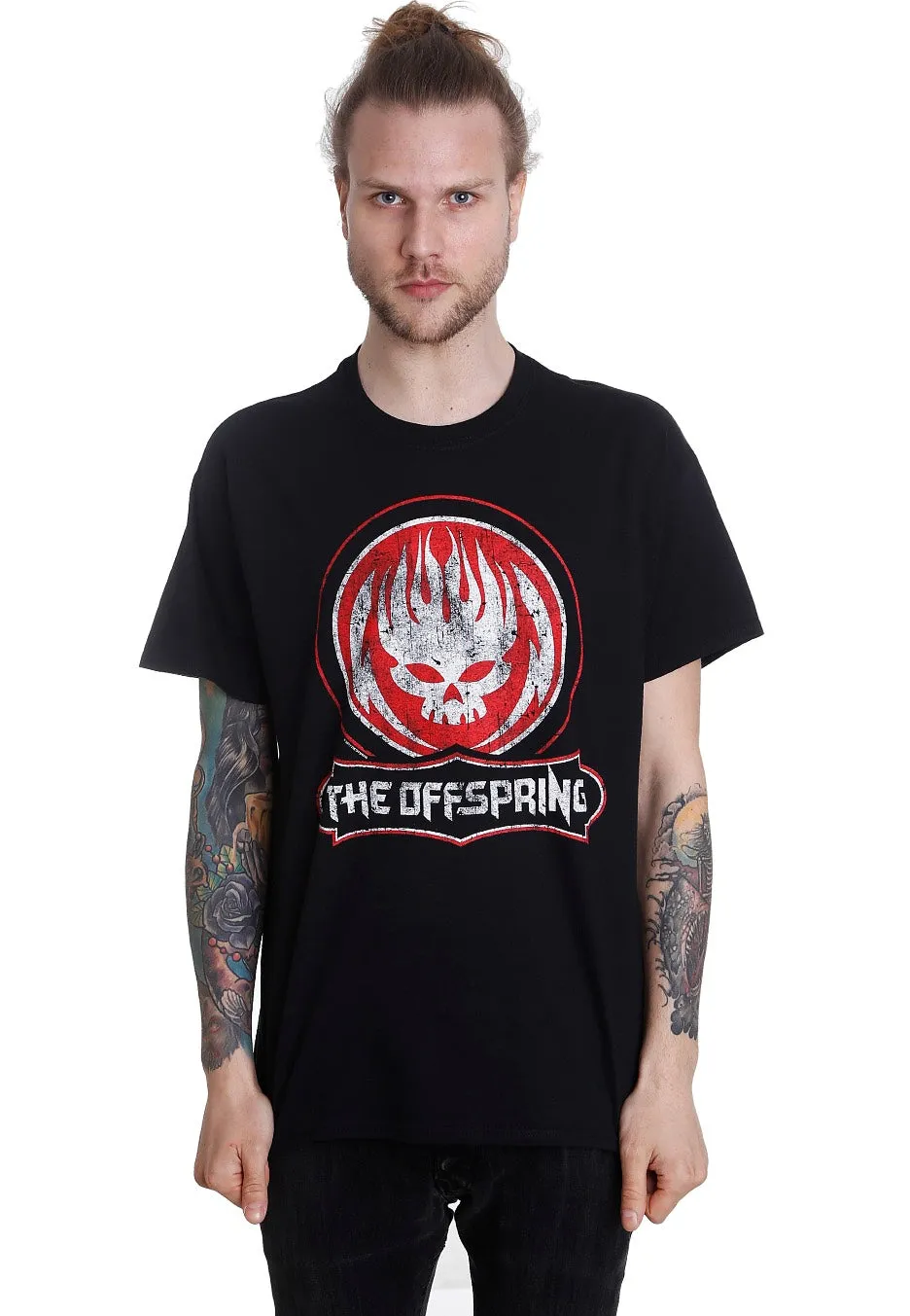 Impericon Distressed Skull T-Shirt schwarz Jersey S-XXL