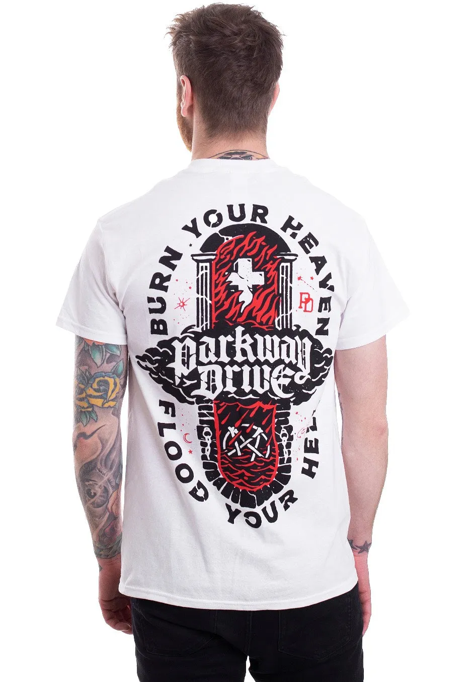 Impericon Burn Your Heaven White T-Shirt weiß Unisex