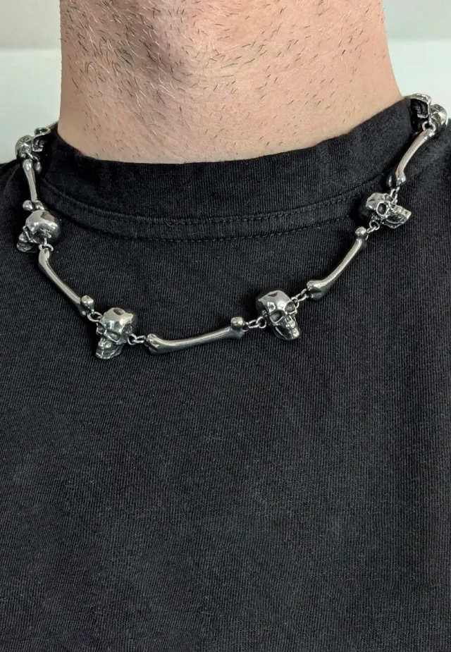 Impericon Skulls'n'Bones Kette silber Onesize