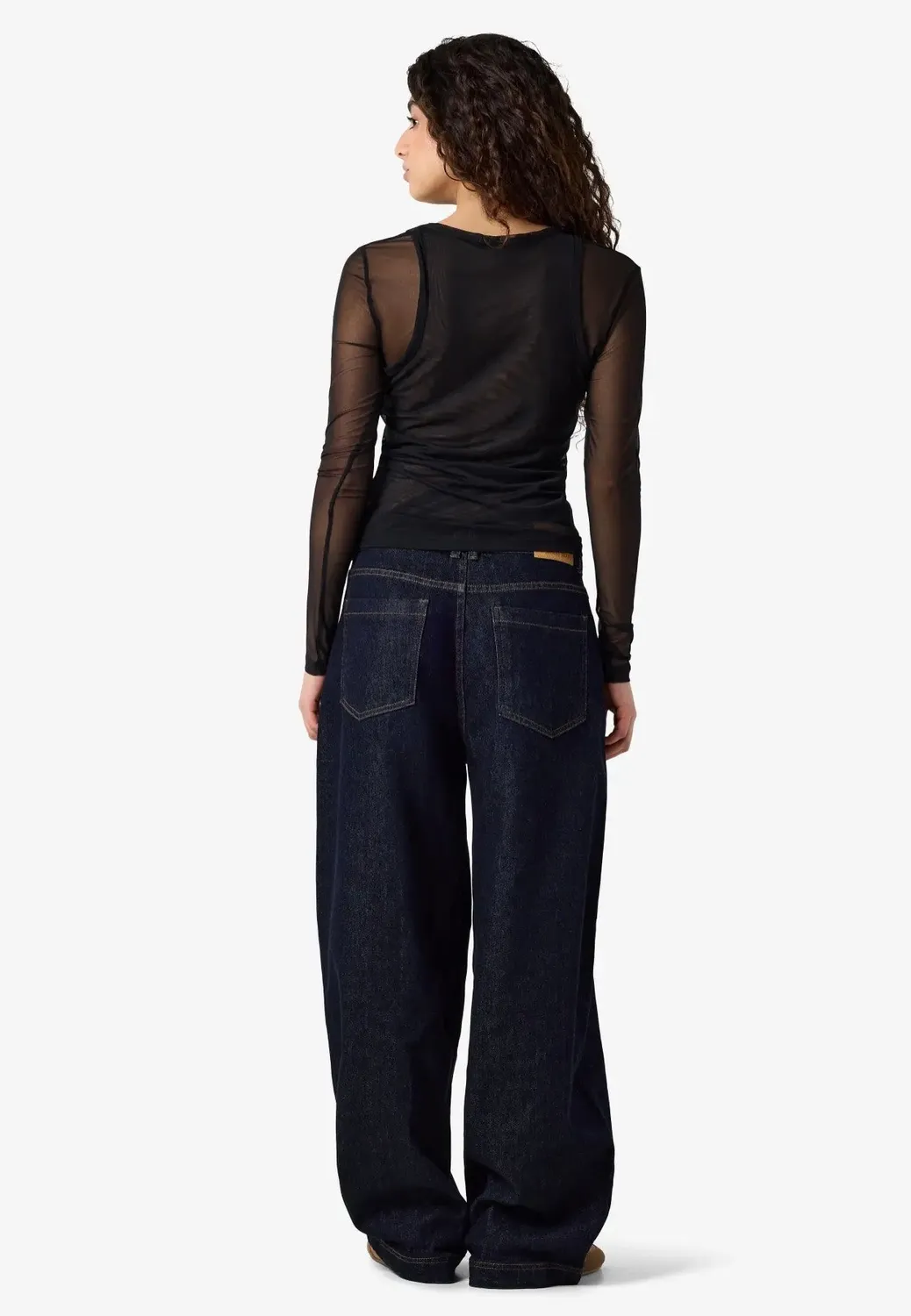Impericon Judith Doublelayer Mesh Oberteil Schwarz