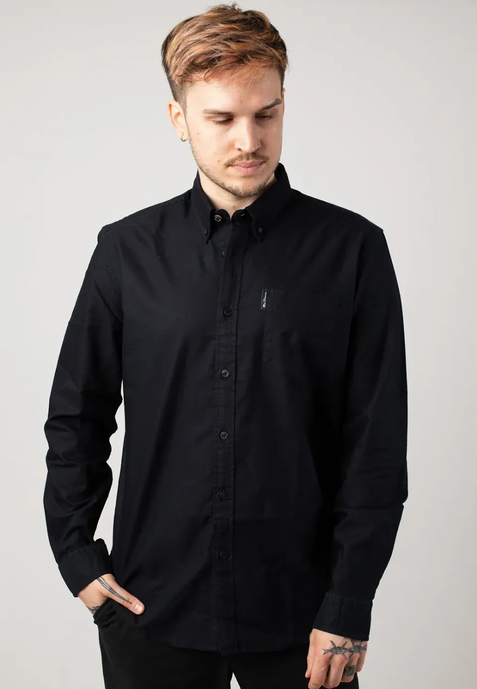 Impericon Signature Oxford Black Hemd langarm schwarz