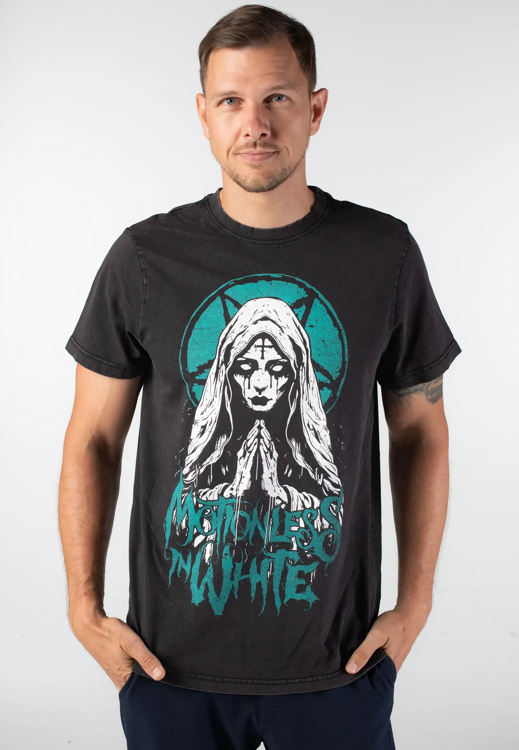 Impericon Hollow Points Acid Washed T-Shirt