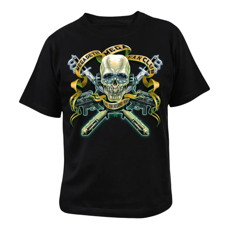 Megadeth Cyber Army 2009 T-Shirt schwarz Heavy Cotton