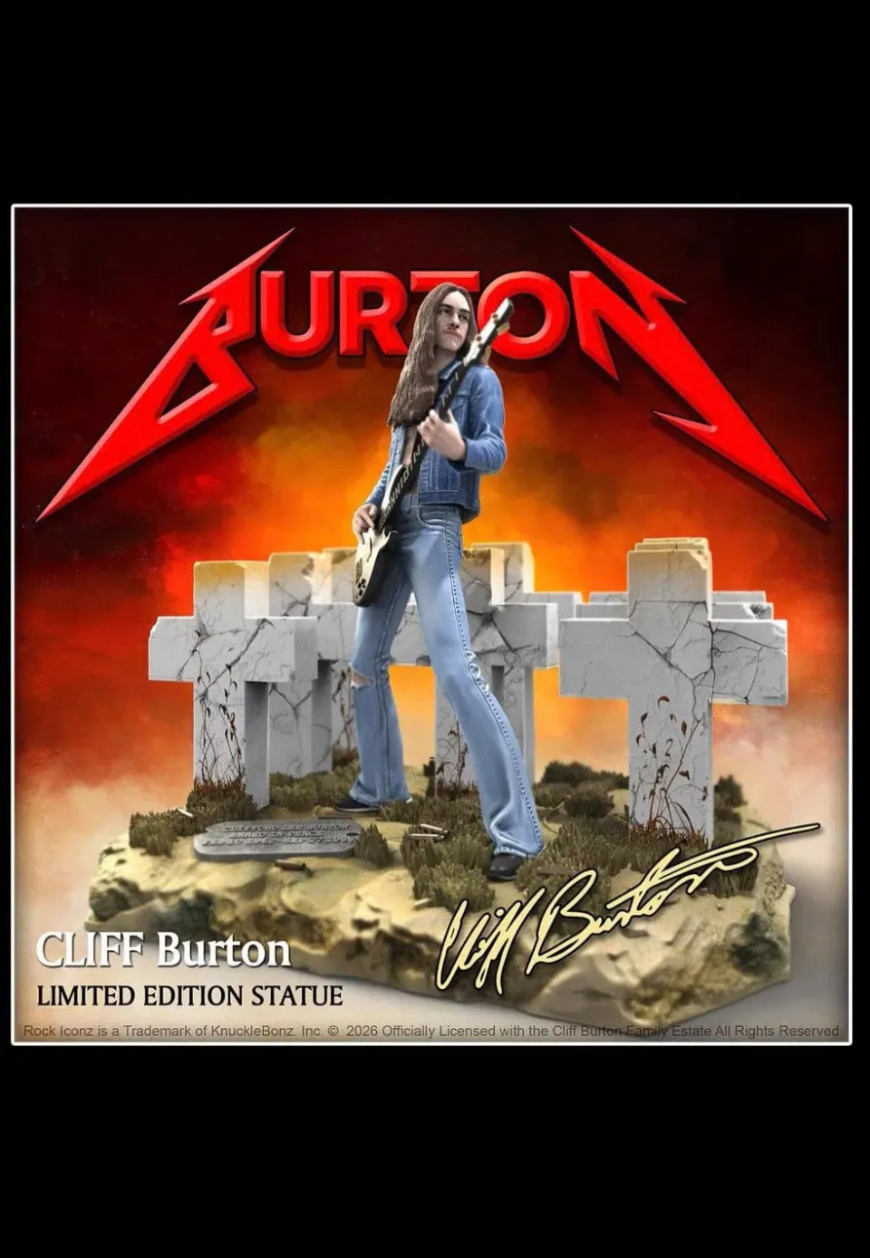 Impericon Rock Iconz Cliff Burton III Statue Onesize multicolor