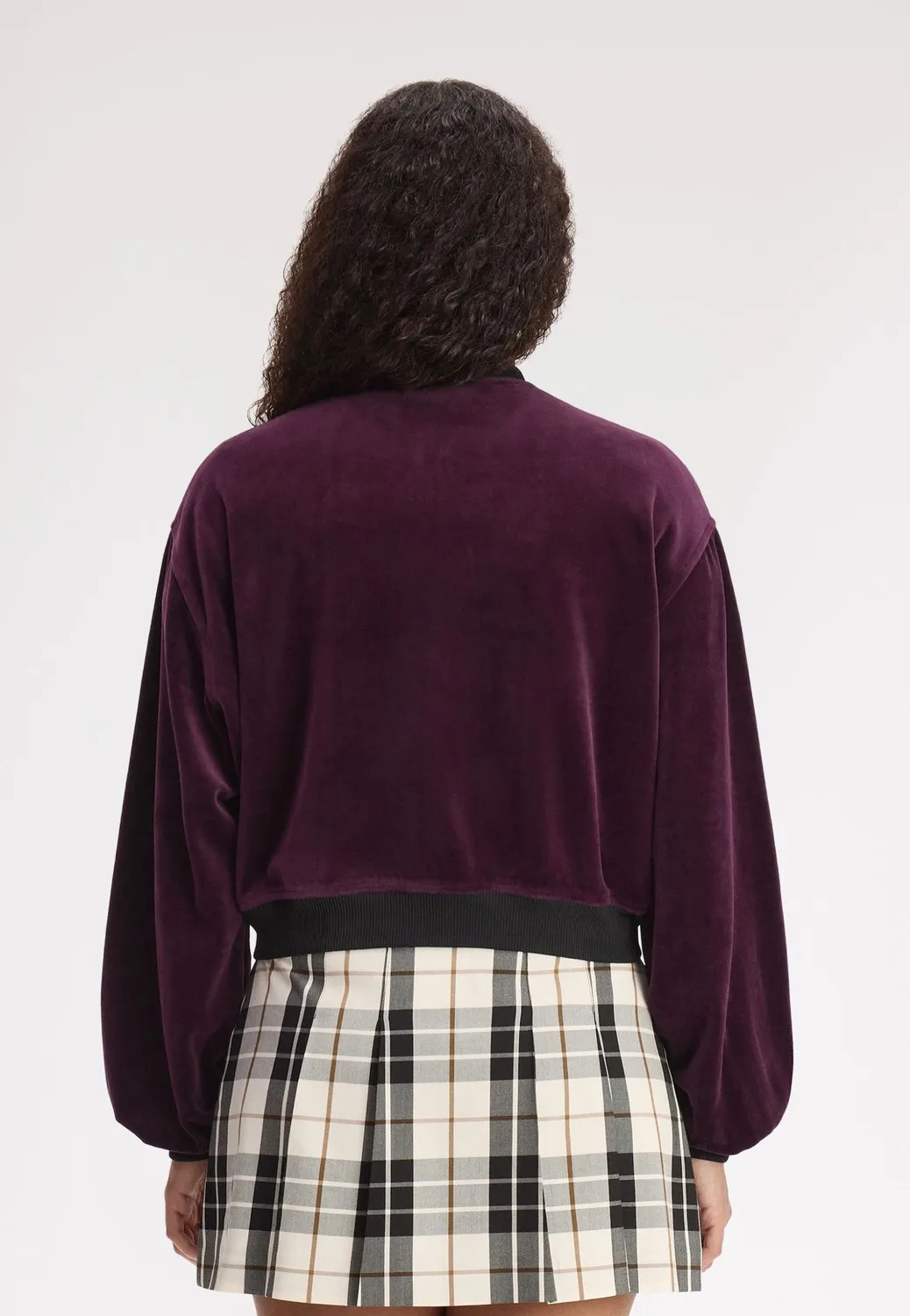 Impericon Velour Track Plum Jacke lila Damen