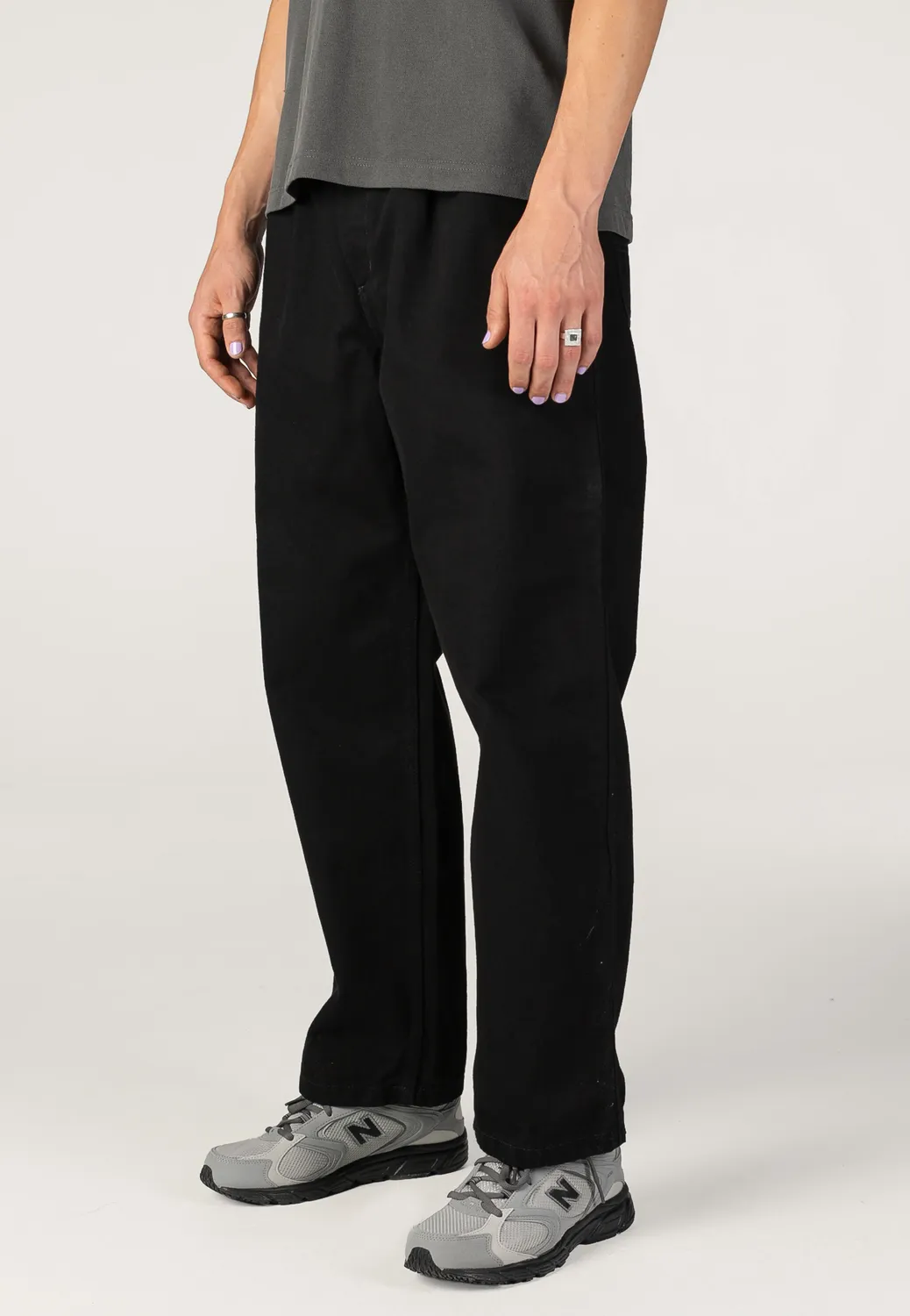 Impericon Jace Rinsed Black Jeans schwarz Tapered Fit