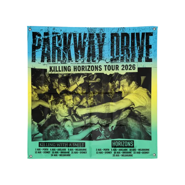 Parkway Drive Killing Horizons 2026 Tour Wall Flag 1x1m