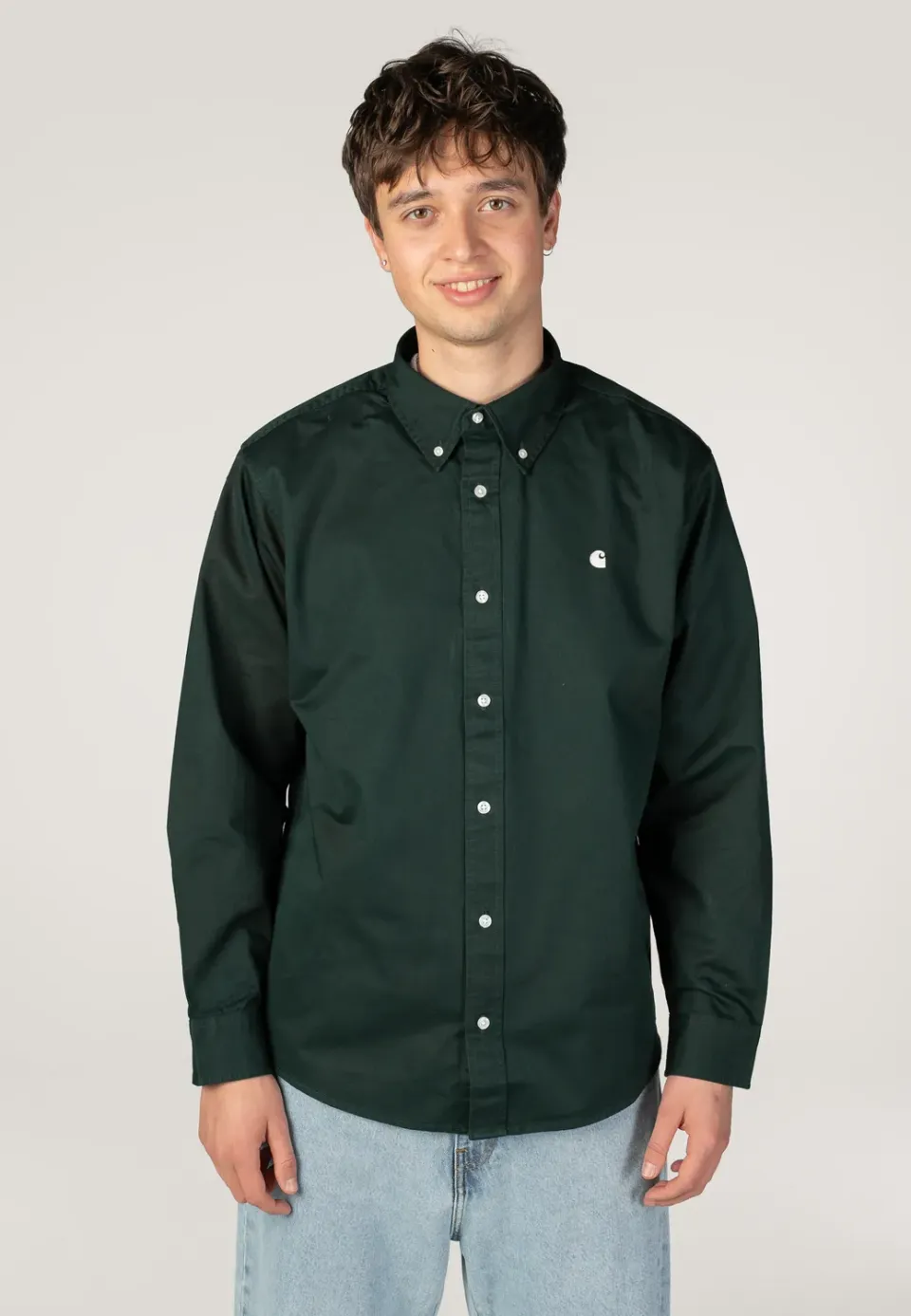 Impericon OG Madison Dark Scarab Hemd grün Twill