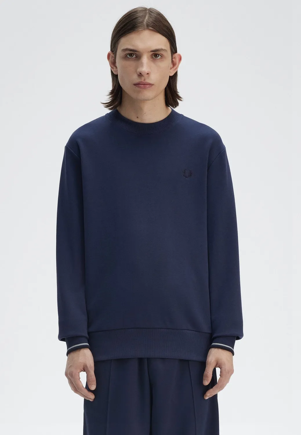 Crew Neck Tennis Blue Sweater blau Longsleeve