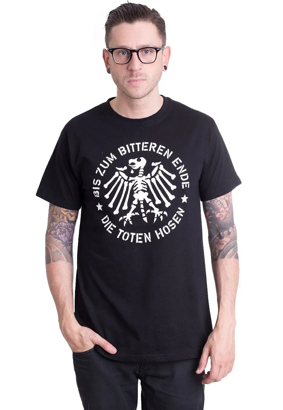 Impericon Adler Classic Style T-Shirt schwarz