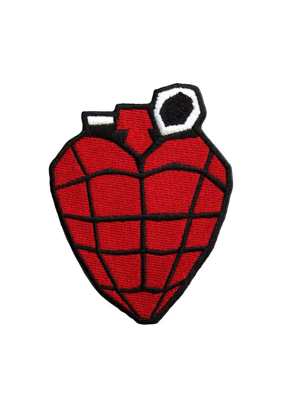 Impericon Grenade Aufnäher rot Onesize Polyester