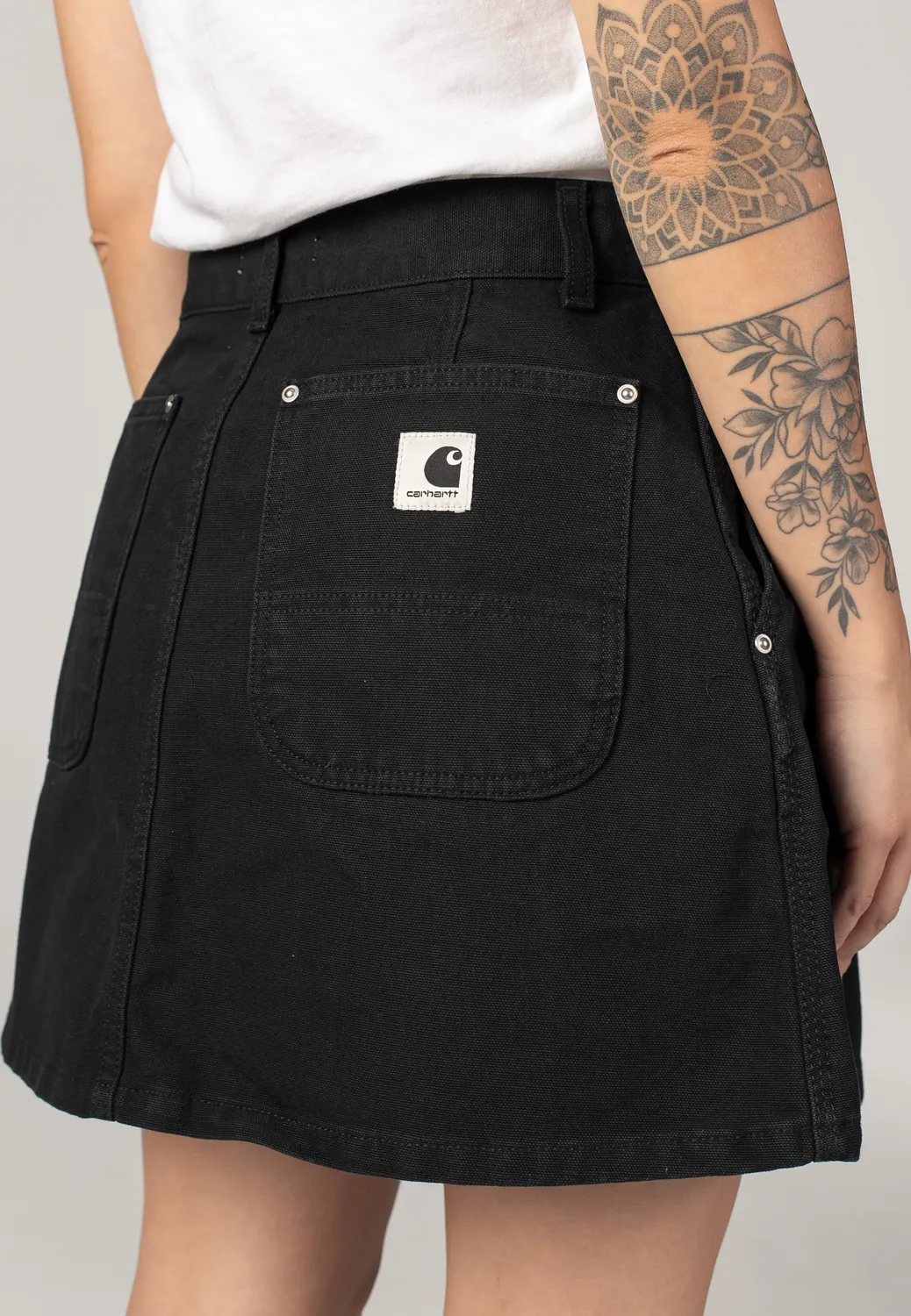 Impericon Billie Single Knee Rock Stone Washed schwarz Canvas