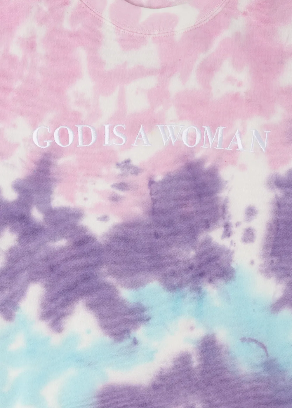 Ariana Grande God Is A Woman Crewneck Tie-Dye