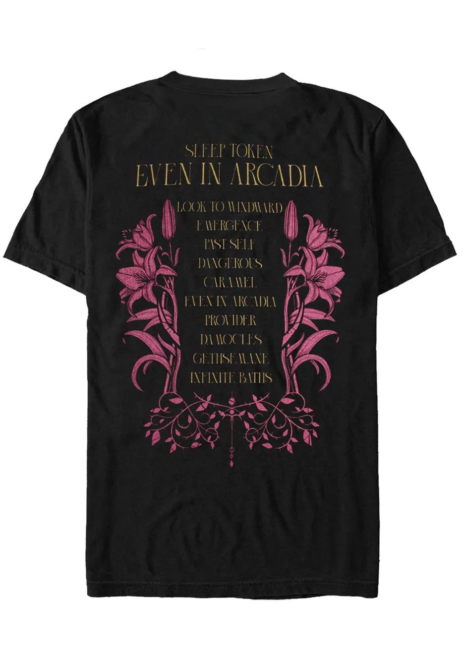 Impericon Even In Arcadia Tracklist T-Shirt schwarz