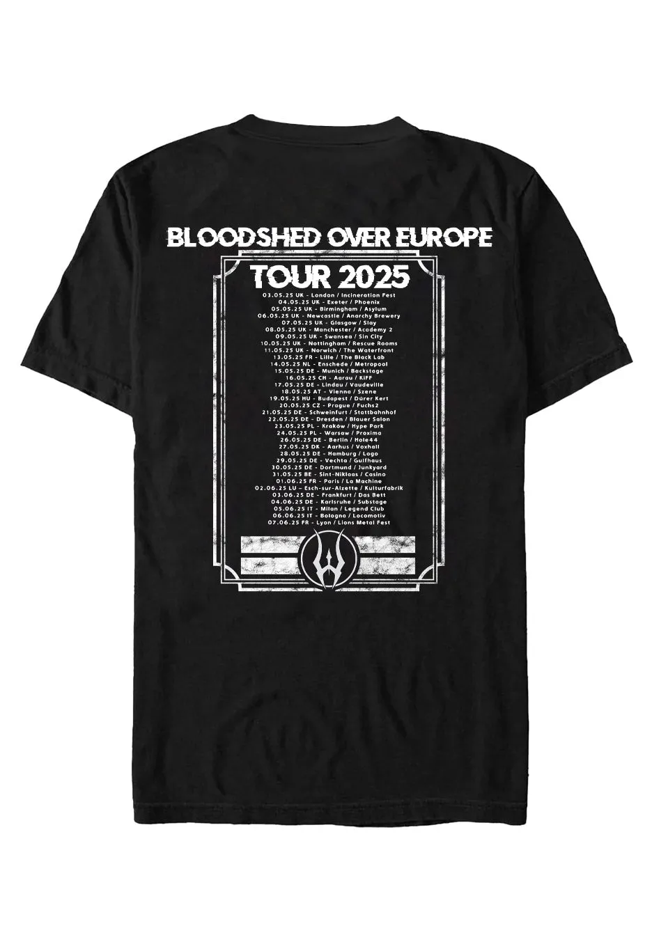 Impericon Vortex Of Violence Tour 2025 T-Shirt schwarz