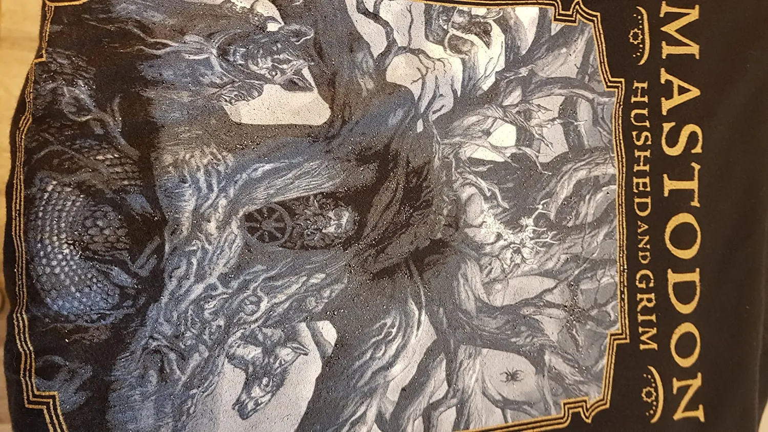Mastodon Hushed and Grim Cover Tracklist T-Shirt schwarz