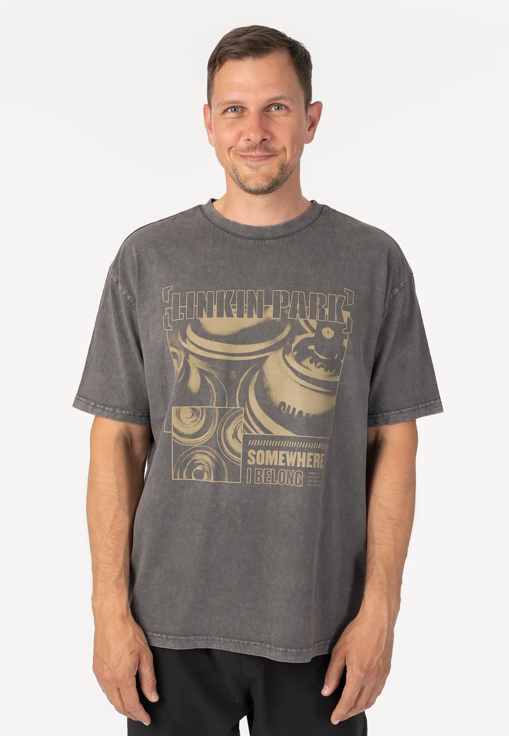 Impericon Somewhere I Belong T-Shirt Vintage Grau